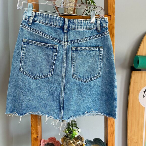 Tatiana Embroidered Denim Mini Skirt - Picture 3 of 5